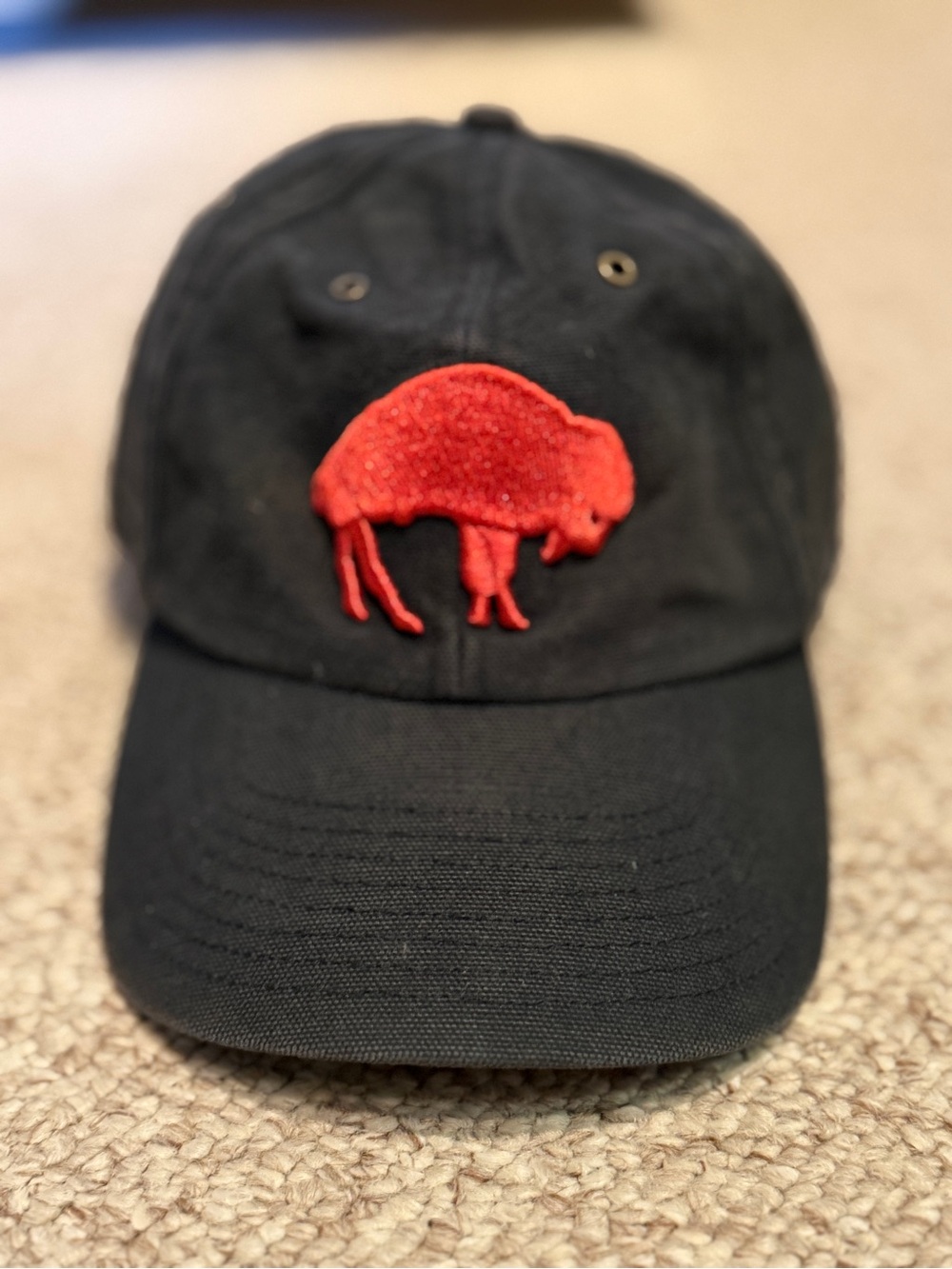 RARE: Men's Carhartt x '47 Black Buffalo Bills Team Clean-Up Adjustable Hat